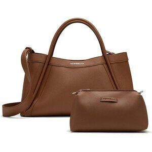 NEWBELLA Kelly Tote Bag Women Vegan Leather with Shoulder Strap Crossbody bags